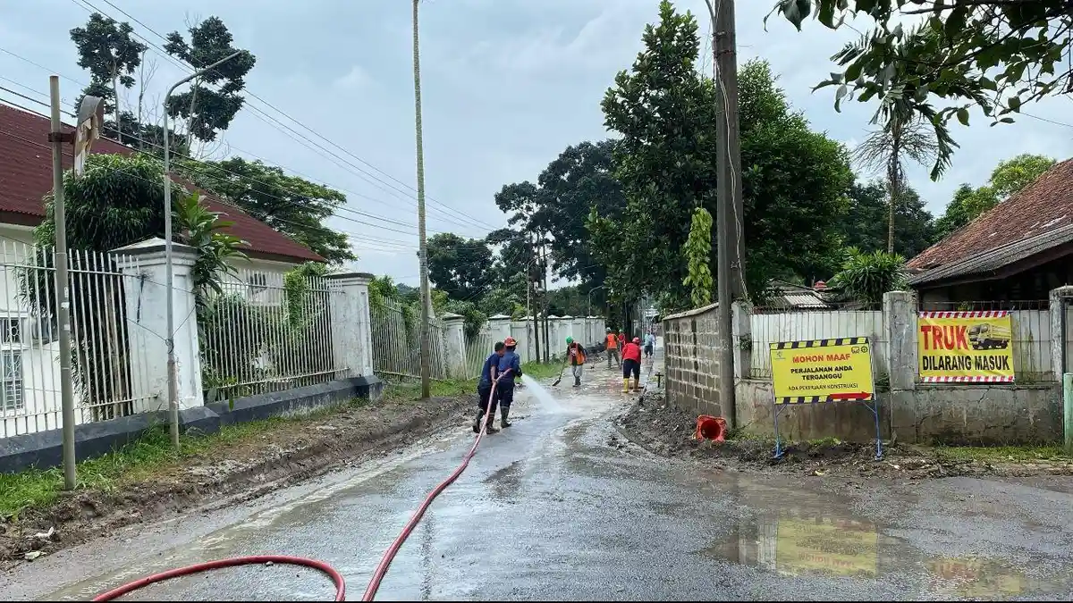 Penampakan Proyek Kemenkes yang Buat Jalan Semeru Licin dan Berdebu, Pemkot Bogor Kini Dukung
