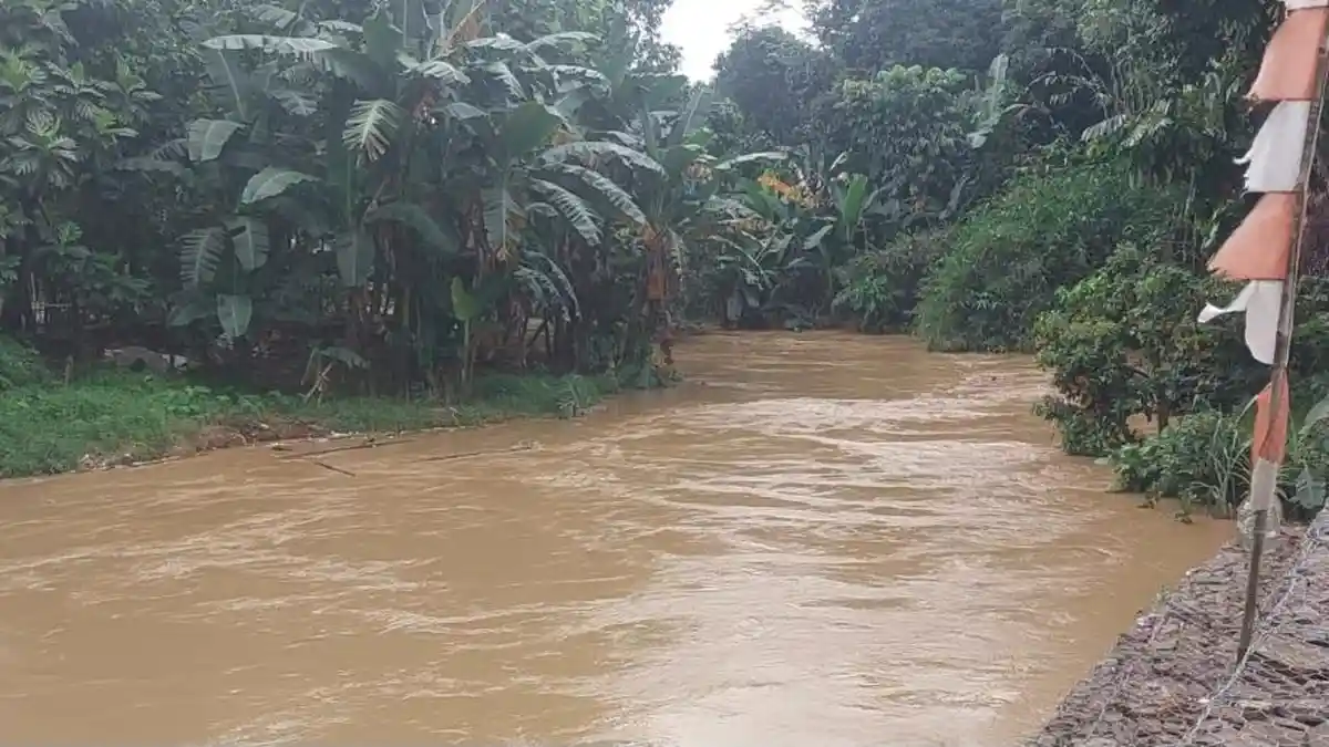 Sempat Diguyur Hujan Saat Sore, TMA Hulu Sungai Cikeas Bogor Siaga 3 Rabu Malam Ini