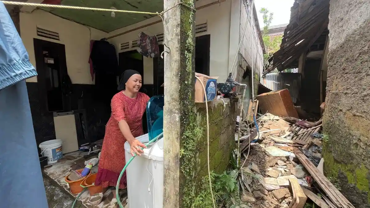 Cerita Pilu Korban Banjir di Babakanmadang Bogor, Pulang Kerja Rumah Terendam Air sampai Rusak