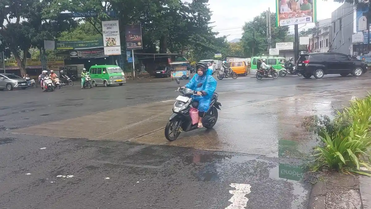 Hujan Guyur Kota Bogor dalam Waktu Singkat, Waspada Hujan Susulan Saat Sore Hingga Petang