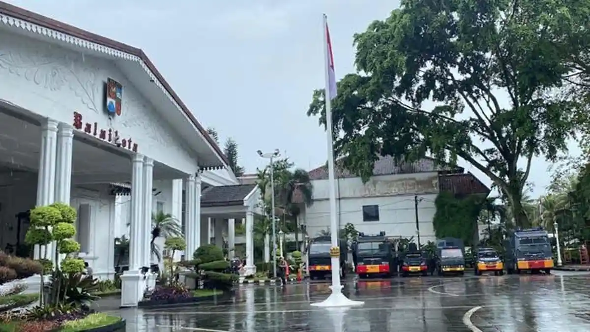 Ada Demo Sopir Angkot, Balai Kota Bogor Mulai Dijaga Ketat Brimob Sampai Polisi