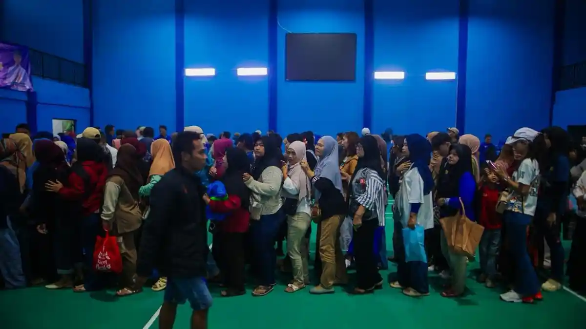 PANsar Murah Ramadan di GOR Pajajaran Kota Bogor, 3.000 Paket Sembako Ludes Diserbu Warga