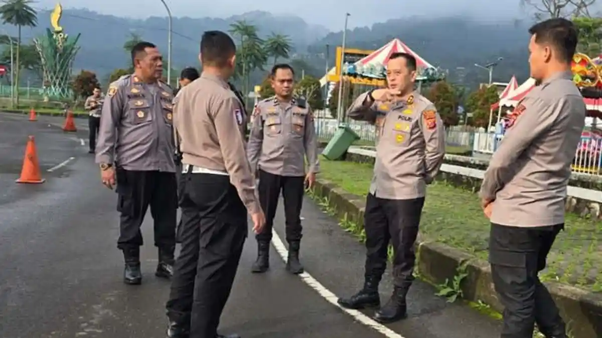 Kapolres Bogor Tinjau Jalur Puncak Jelang Arus Mudik, Rest Area Gunung Mas Akan Dioptimalkan
