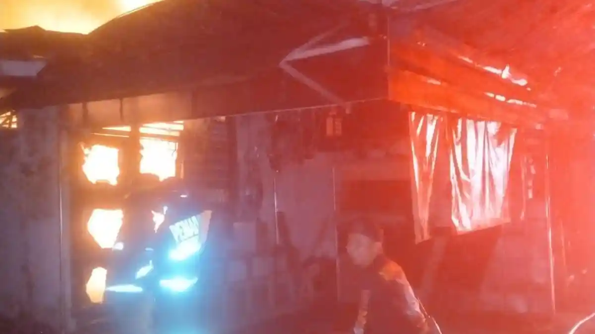 Tempat Konveksi Baju di Ciomas Bogor Hangus Terbakar, Penyebab Diduga Akibat Konsleting Listrik