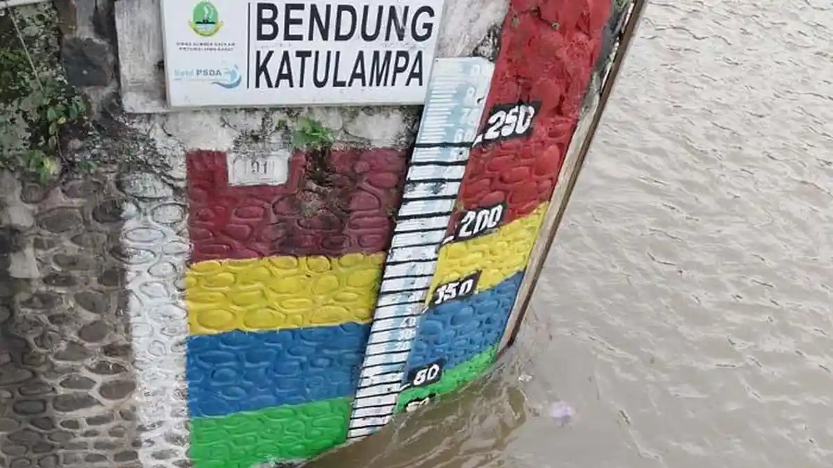 Kondisi Terbaru Bendung Katulampa Bogor Sore Ini: Siaga 4, Cuaca Mendung Tipis