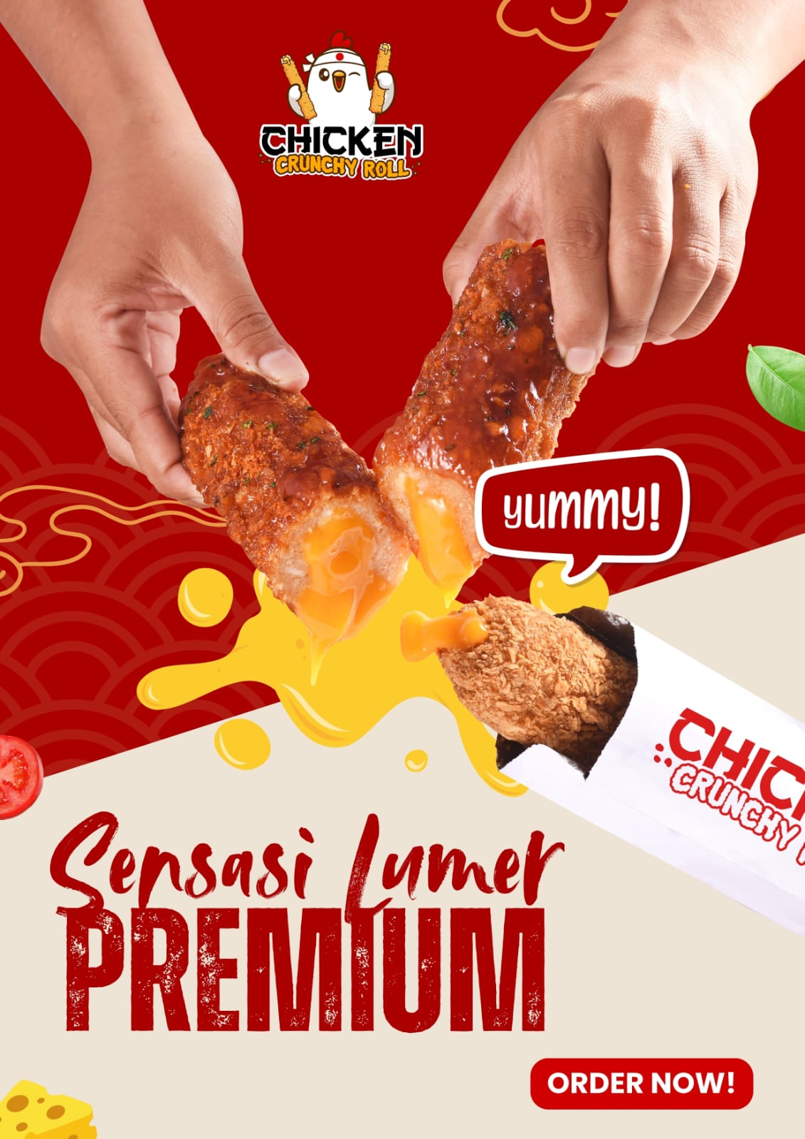 Chicken crunchy roll